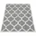 Paco Home Designer Teppich Marokkanisches Muster Kurzflorteppich Modern Trend Grau Weiß, Grösse:80x150 cm,