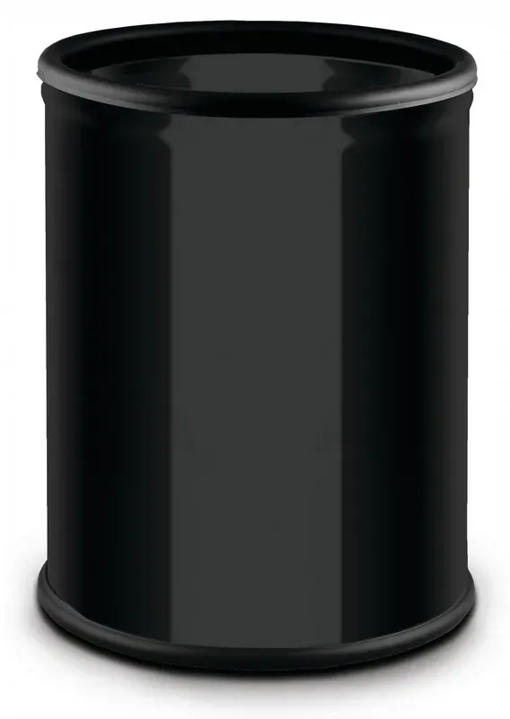 Büro Mülleimer ohne Deckel, Papierkorb, 7 l, schwarz