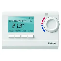 Theben 8120132 Digital-Uhrenthermostat, 7 Tage, Textzeile, Netzversion RAMSES 812 top2
