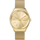 Lacoste Analog Quarzuhr für Damen mit Gelbgoldfarbenes Edelstahlarmband - 2000952