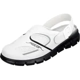 Abeba Berufsschuhe Dynamic Clog weiß/schwarz Gr. 39