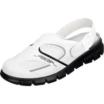 Abeba Berufsschuhe Dynamic Clog weiß/schwarz Gr. 39