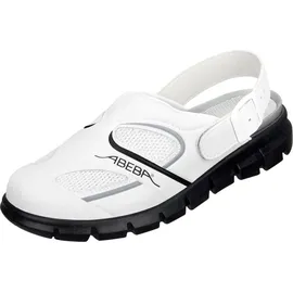 Abeba Berufsschuhe Dynamic Clog weiß/schwarz Gr. 39