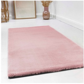 Esprit Hochflor-Teppich »Alice Kunstfell«, rechteckig, Kaninchenfell-Haptik, besonders weich und dicht, für alle Räume, 50910363-1 rosa 25 mm