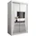 abiks möbel Schwebetürenschrank MONACO 120 x 200 x 62 cm Weiß