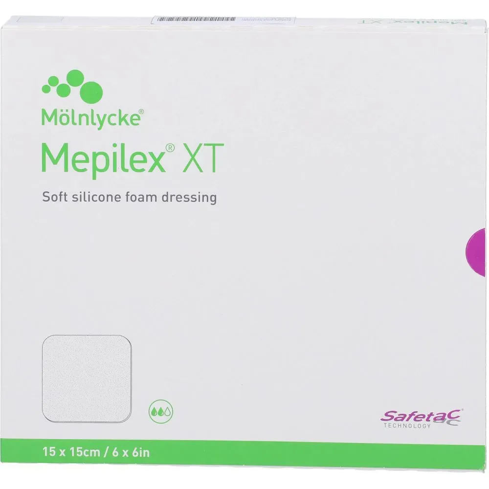 MEPILEX XT 15x15 cm Schaumverband 5 St