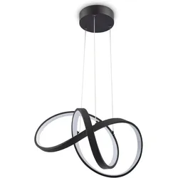PACO HOME Pendelleuchte "DEON", schwarz (schwarz, weiß), H: 21cm, Lampen