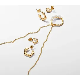 Pandora Ohrstecker 263295C01 gold Metall mit Perle