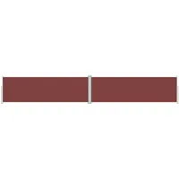 vidaXL Seitenmarkise 160 x 1000 cm Braun Polyester