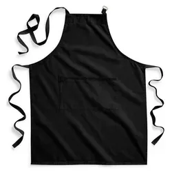 FairTrade Cotton Adult Craft Apron: One Size / Black