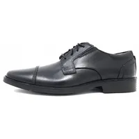 CLARKS Clarkslite Cap Oxford, Black Leather, 43 EU