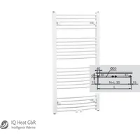 Buderus Badheizkörper Logatrend Therm Direct 1820 x 750 mm 1211 W weiß Mittenanschluss