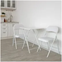 Hti-Living Klappstuhl 59 x 50 x 80 cm weiß 2 St.