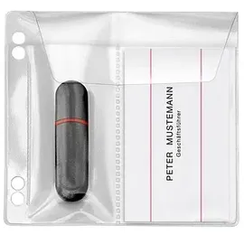 Veloflex USB-Stick-Hüllen abheftbar transparent
