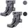 Mendler 2er-Set Wandhalterung für Markise T122, T123, Wandkonsole Wandmontage Adapter ~ grau