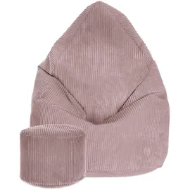 DreamRoots Sitzsack, Pink, Textil, 80x120x80 cm, Oeko-Tex® Standard 100, Wohnzimmer, Hocker, Sitzsäcke, XXL Sitzsäcke