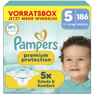 Pampers Premium Protection Gr. 5 (11-16 kg) 186 St.