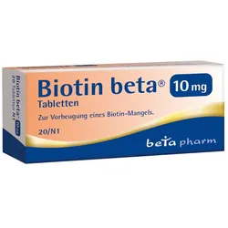 Biotin beta 10 mg 20 St