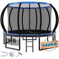 HOMALL Gartentrampolin Kindertrampolin Ø305/366, Gewicht 150kg, Ø 366 cm, (228 cm, Ø 228/305/366/427 cm, mit Sicherheitsnetz und Leiter, 360° Schutzgitter) 366 cm