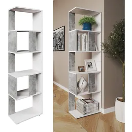 Vicco Raumteiler 45 x 24 x 163 cm Grau/Weiß