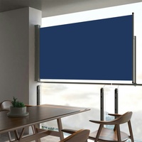 vidaXL Ausziehbare Seitenmarkise 160x300 cm Blau