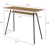 Paperflow Schreibtisch easyHome LV1 Walnuss / Weiß