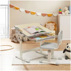 CARO-Möbel Kinderschreibtisch TUTTO 65 x 54 x 47 cm Eiche grau