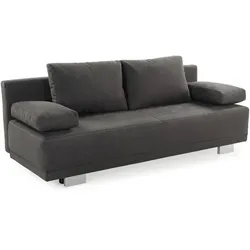 Schlafsofa Luzio Stoff Dark Grey