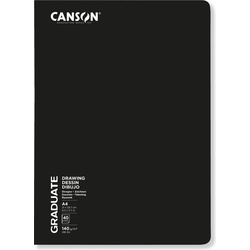 Canson, Heft + Block, Zeichenblock Graduate Agrafé A4, 20 Blatt (A4)