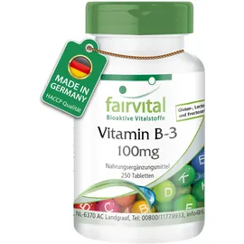 Fairvital Vitamin B-3 Niacin Tabletten 250 St.