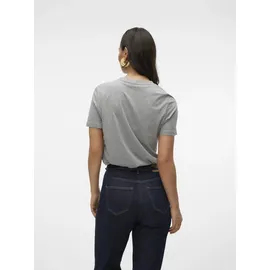 Vero Moda Damen VMPAULINA SS GA JRS NOOS T-Shirt, Light Grey Melange, L