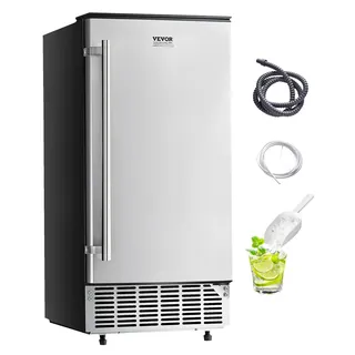 Vevor Untertisch Eismaschine Eisbereiter 36kg/Tag Eingebaut Eismaschine für gewerbliche Privatküchen, elektrische Entwässerung