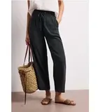 Street One 7/8 High Waist Wide Leg Hose im Loose Fit - Grün
