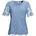Kurzarmbluse blau 23