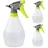 Relaxdays Sprühflasche, 3er Set, 500 ml, Düse mit Nebel und Strahl, mit Skala, nachfüllbar, Kunststoff, Zerstäuber, weiß