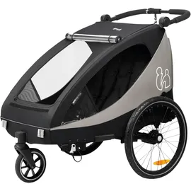 hauck Dryk Duo Plus Kinderanhänger schwarz