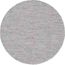 benuta Teppich Wohnzimmer Baumwollteppich Ron Beige/Schwarz ø 240 cm rund Wohnzimmerteppich Baumwolle - Beige/Schwarz