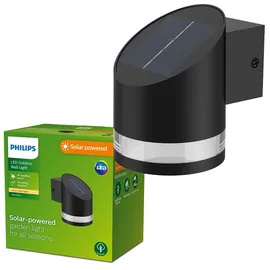 Philips Solarleuchte Kunststoff 12,2 cm inkl. Dämmerungssensor schwarz