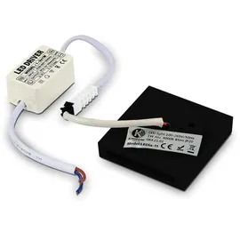 RADAM LED Wandleuchte 1W Neutralweiß Mini Wandlampe LEDia.11 Modern Flur Beleuchtung 230V Schwarz Up Down Schlafzimmerlampe