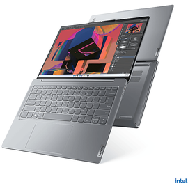 Lenovo Yoga Slim 6i, Notebook, mit 14 Zoll Display, Intel® EvoTM Plattform, CoreTM i7,i7-13700H Prozessor, 16 GB RAM, 512 SSD, Iris® Xe, Misty Grey, Windows 11 Home (64 Bit)