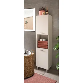 WELLTIME Hochschrank Tampa 30 x 29 x 125 cm Weiß