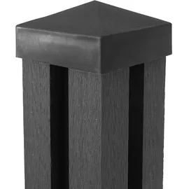 Mendler Windschutz 1,88 m grau Holz