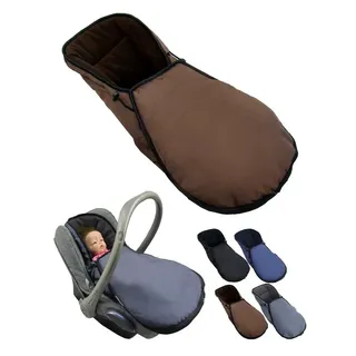 BambiniWelt by Rafael K. Fußsack Winterfußsack für Babyschale kompatibel mit Maxi-Cosi mit Thermofleece braun