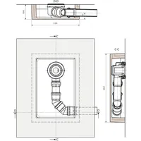 Ideal Standard Ultra Flat S Ablaufbox K863267,