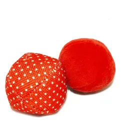 Duvoplus Cat Toy Retro Bälle Punkte - rot