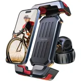 Pnitri Handyhalterung Fahrrad, Fahrrad Handyhalterung Lenker - [Verbessertes Installation], E Scooter Handy Halterung, Universal Handyhalter Fahrradlenker für iPhone, Samsung Smartphones