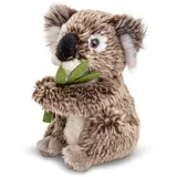 Uni Toys Koala mit Blatt, sitzend 16 cm Beige