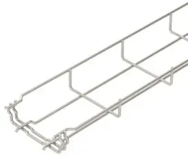 OBO 6000055 Gitterrinne GRM 35x100x3000 Edelstahl, rostfrei A2 1.4301 blank, nachbehandelt GRM 35 100 A2  - 3 Meter