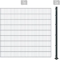 Arvotec Einstabmattenzaun »ESSENTIAL 180 zum Einbetonieren«, Zaunhöhe 180 cm, Zaunlänge 2 - 60 m 57659257-0 anthrazit H/L: 180 cm x 2 m