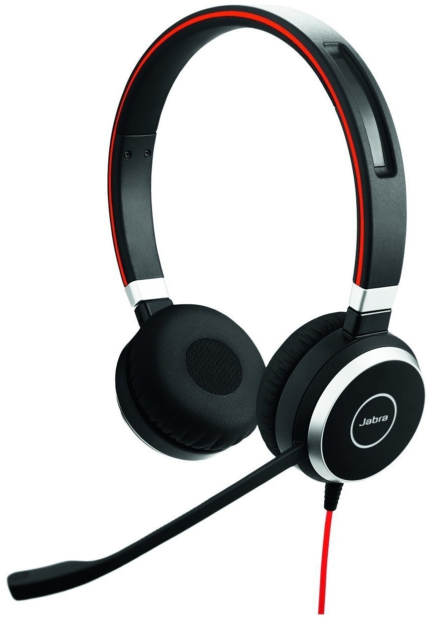 Jabra Evolve 40 Headset, Stereo, Kabelgebunden, USB, 3,5mm Klinke, Optimiert für Skype for Business